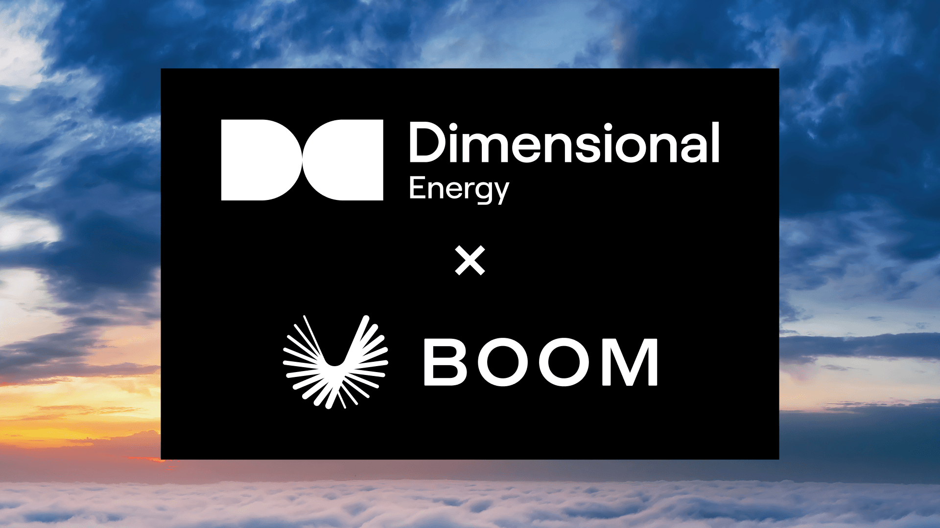 Boom Advances Net Zero Carbon Commitment with Dimensional Energy Offtake Agreement