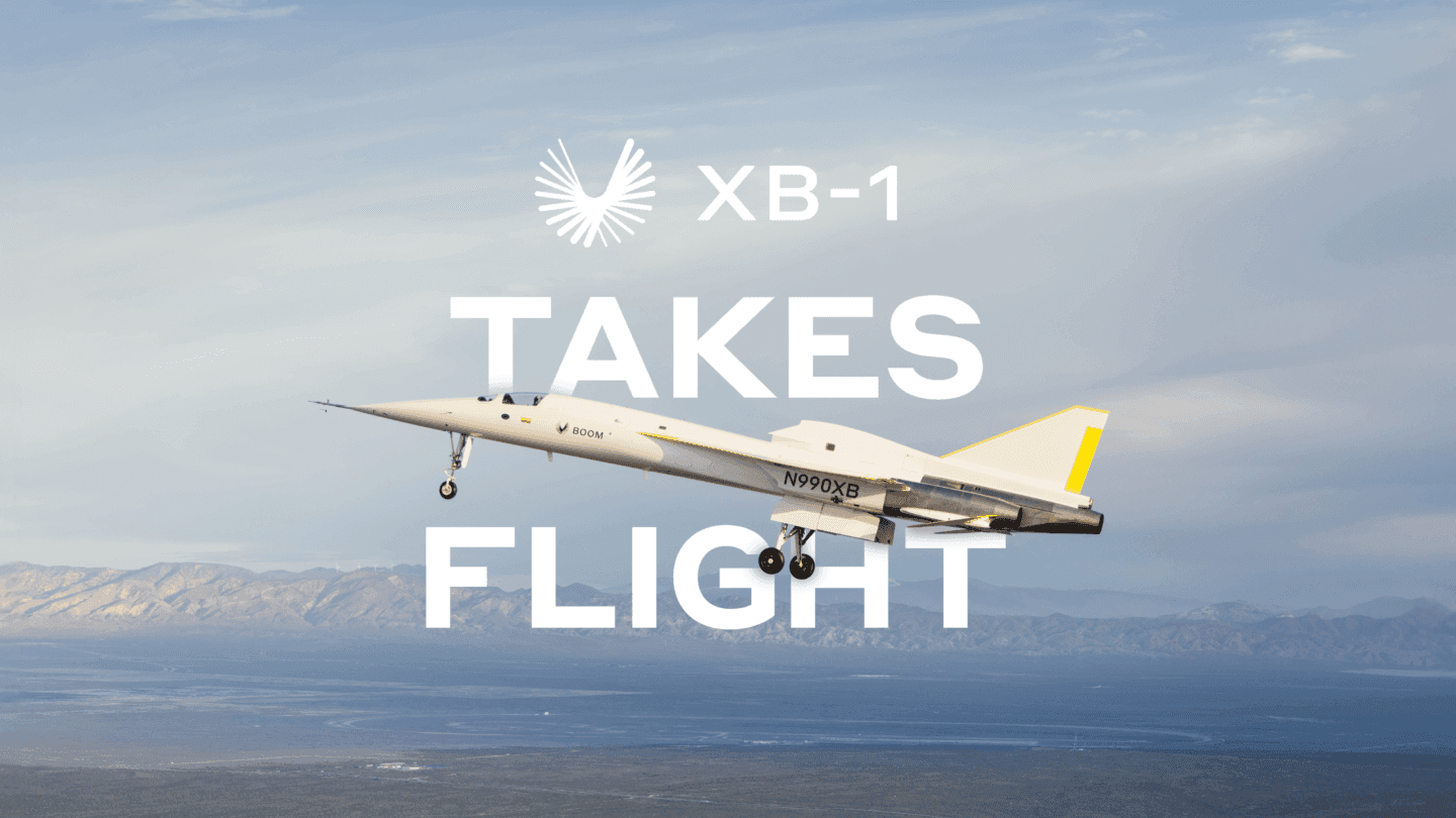 Boom Announces Successful Flight of XB-1 Demonstrator Aircraft