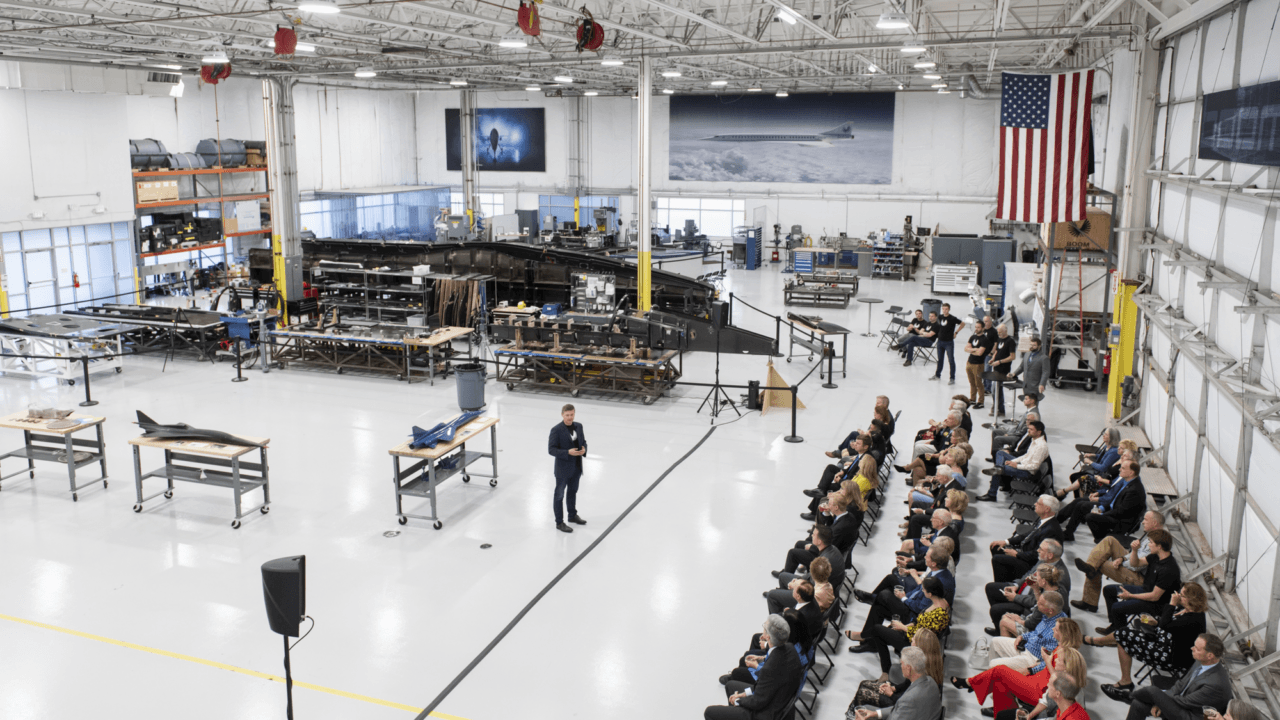 Boom hosts legends of aerospace at the hangar