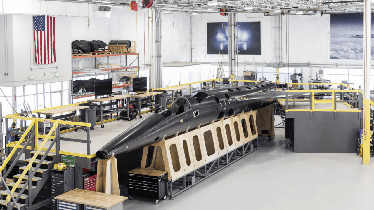 Boom closes XB-1’s forward fuselage, a significant milestone ahead of rollout