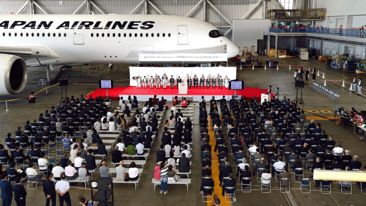 Japan Airlines celebrates 10th anniversary of JAL engineering company with supersonic exhibition