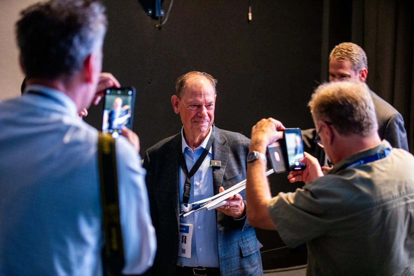 Phil Condit, Boom Supersonic Advisory Council member and ex Boeing executive -- at the Paris Air Show 2023. 