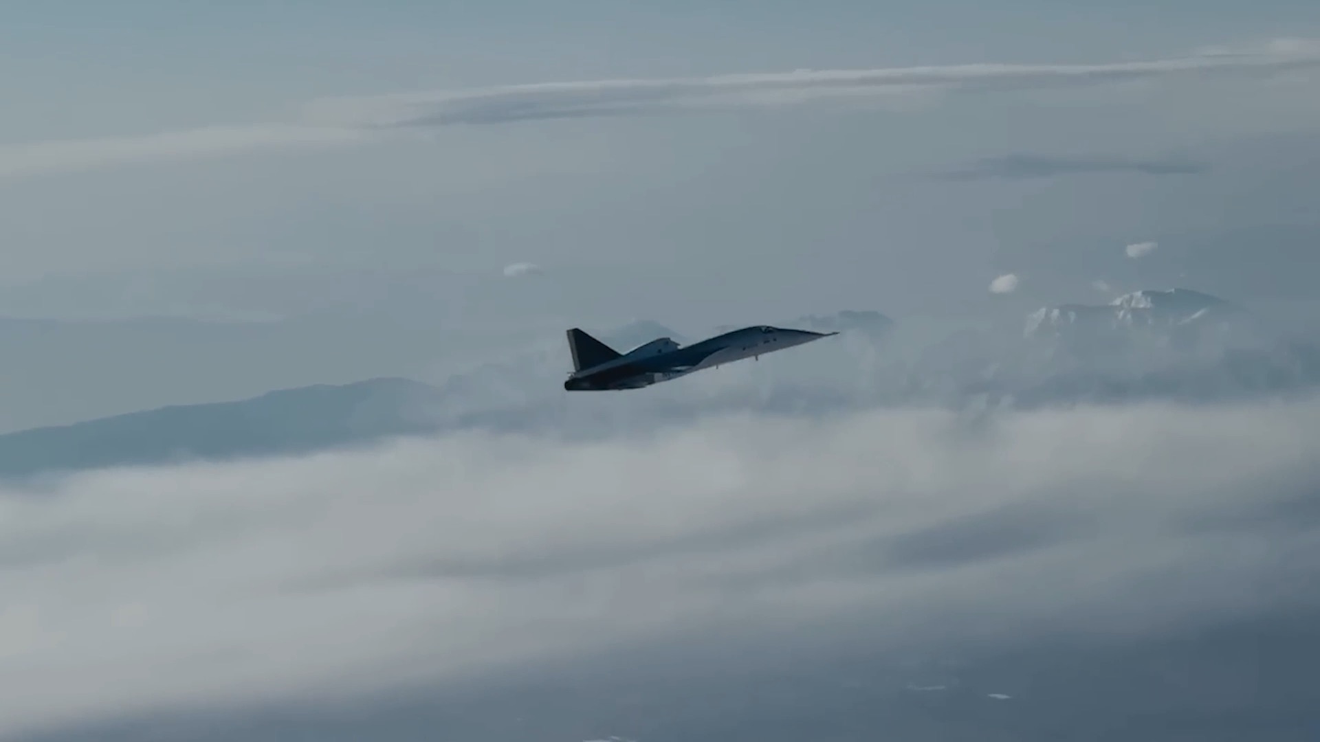 XB-1 flying above the desert