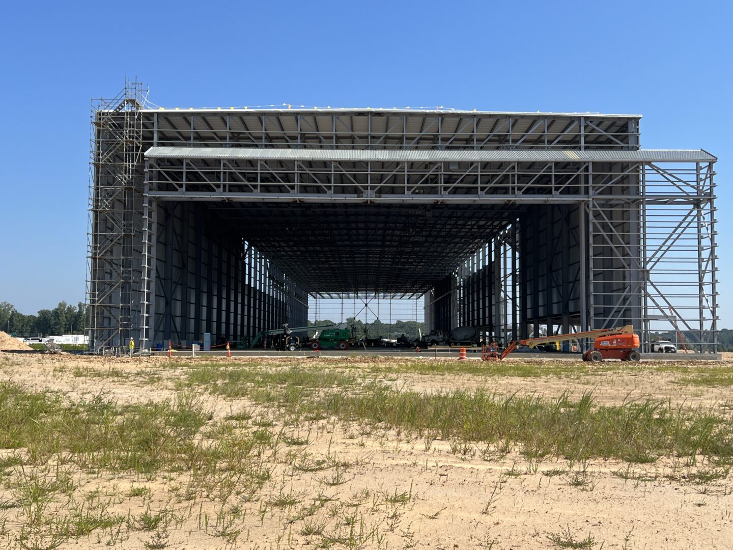 Boom Supersonic's construction on the Overture Superfactory in Greensboro, North Carolina. 